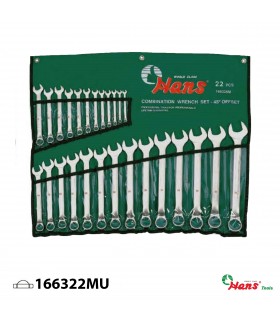 مجموعه 22 عددی آچار یکسر تخت یکسر رینگ مستر