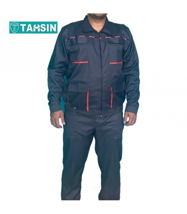 لباس کار کارگری اورجینال طوسی