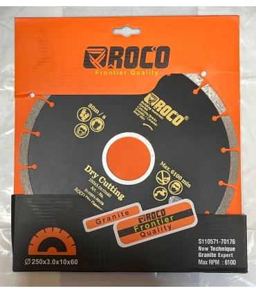 صفحه  برش گرانیت روکو  سایز 250  سوراخ 50