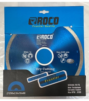 صفحه  برش سرامیک روکو  سایز 250  سوراخ 50