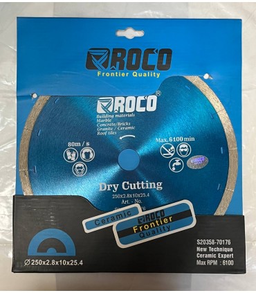 صفحه  برش سرامیک روکو  سایز 250  سوراخ  25/4