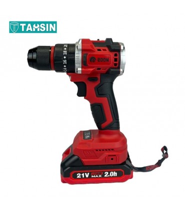 دریل شارژی 21 ولت چکشی براشلس ادون مدل AD-21BL