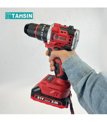 دریل شارژی 21 ولت چکشی براشلس ادون مدل AD-21BL