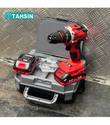 دریل شارژی 21 ولت چکشی براشلس ادون مدل AD-21BL