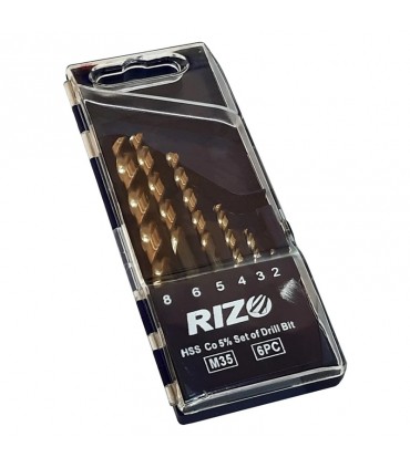 مجموعه مته 6 عددی کبالت دار ریزو