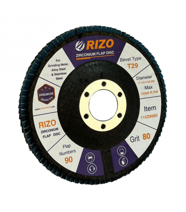 فلاپ دیسک زیرکونیوم ریزو سایز 115 میلی متر 90 پره
