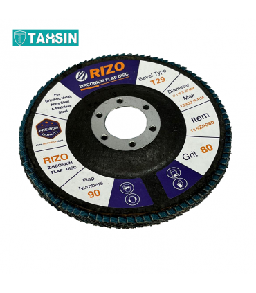 فلاپ دیسک زیرکونیوم ریزو سایز 115 میلی متر 90 پره