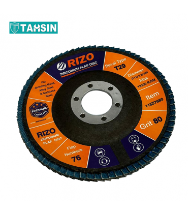 فلاپ دیسک زیرکونیوم ریزو سایز 115 میلی متر76 پره