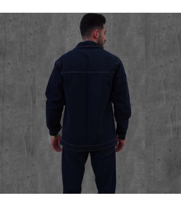 شلوارجین تحسین مدل IRON  رنگ سرمه ای