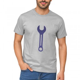 تیشرت نخ پنبه با طرح ابزار