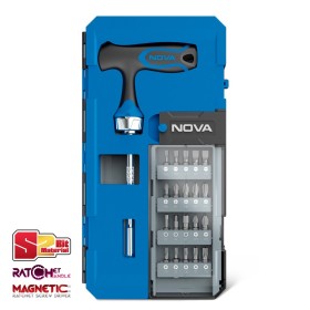 مجموعه 25 عددی سری پیچ گوشتی و آچار نووا مدل NTS 1333