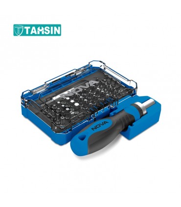 مجموعه 42 عددی سری بکس و پیچ گوشتی نووا مدل NTS1335