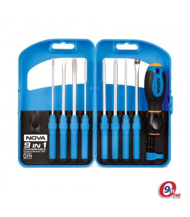 مجموعه 9 عددی پیچ گوشتی نووا مدل NTS 1341