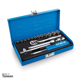 مجموعه آچار بکس نووا مدل NTS 7003 ست 17 عددی شش گوشه