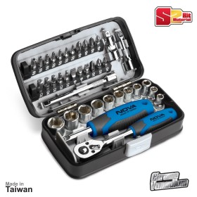 مجموعه 38 عددی سری بکس و پیچ گوشتی نووا مدل NTS7303