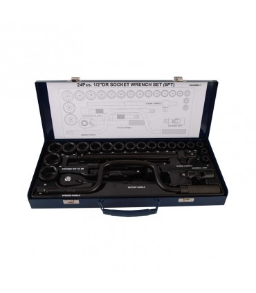 مجموعه 24 عددی آچار بکس مستر تولز مدل AS424MVT