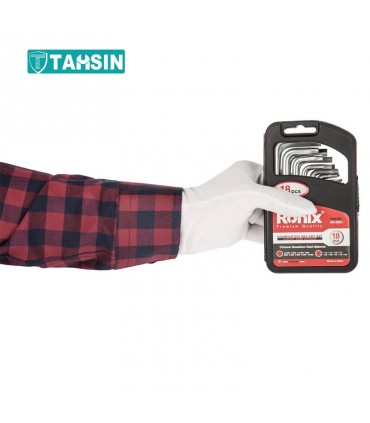 مجموعه 18 عددی آچار آلن و ستاره ای رونیکس مدل RH-2051