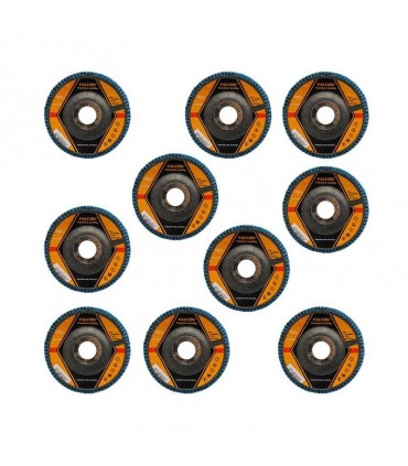 مجموعه 10 عددی سنباده فلاپ دیسک فالکون مدل ZA100