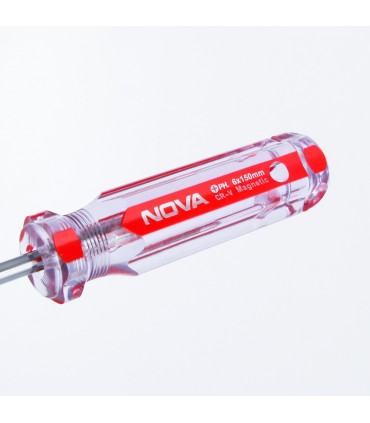 پیچگوشتی چهارسو دسته کریستالی نووا مدل 1129