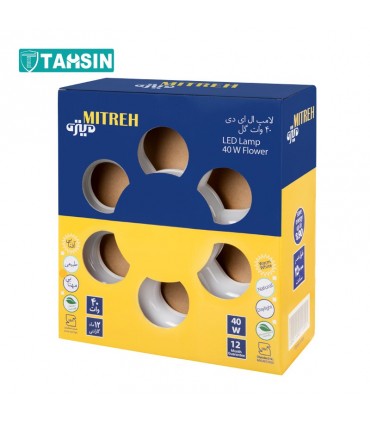 لامپ ال ای دی 40 وات میتره مدل گل