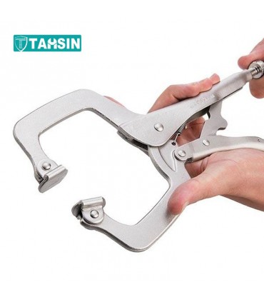 انبر قفلی Cشکل هماهنگ شونده ایران پتک مدلHE1110سایز600گرمی