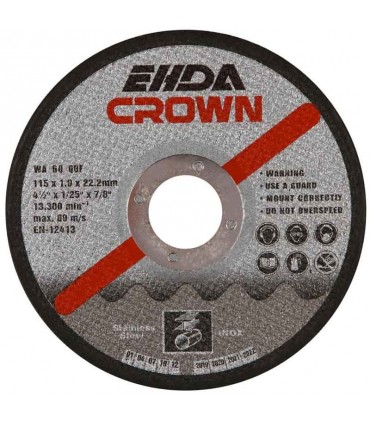 صفحه سنگ مینی برش استیل کرون سایز 22.2*1.0*115