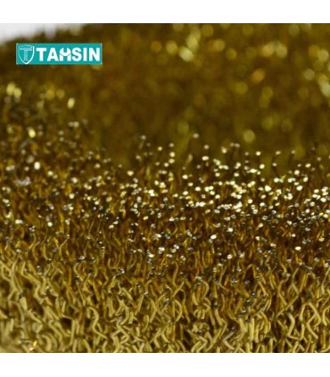 فرچه کاسه ایی افشان رنگ طلایی سایز 7.5 سانت