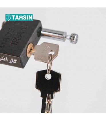 قفل کتابی ایساتیس رنگ مشکی سایز 70