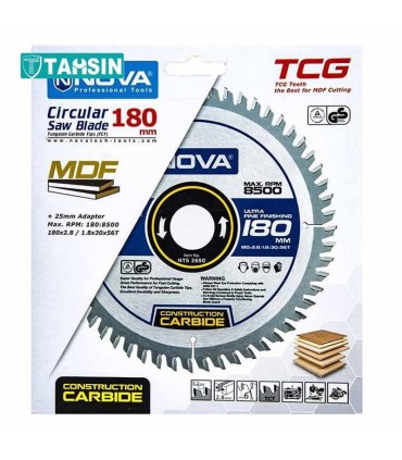 تیغ اره MDFبر نووا مدل NTC 2690 سایز 180 میلی متر