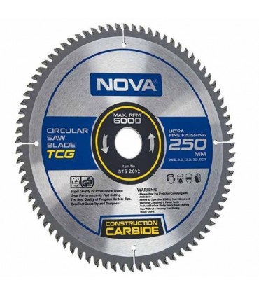 تیغ اره MDF بر نووا مدل NTS 2692 سایز 250 میلی متر