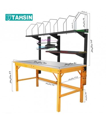 میزکارصنعتی و بسته بندی مدولار رویه  استیل