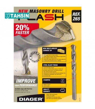 مته الماسه دیاجرسایز 5 ساخت فرانسه