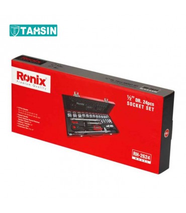 جعبه بکس 24 پارچه رونیکس مدل RH -2624 درایو 1/2
