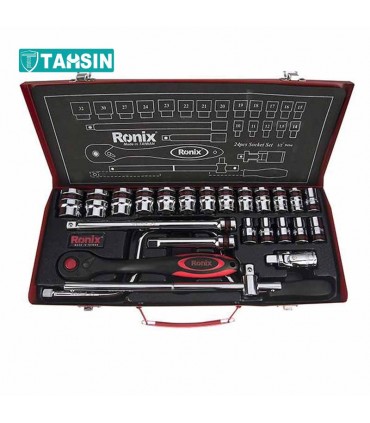 جعبه بکس 24 پارچه رونیکس مدل RH -2624 درایو 1/2