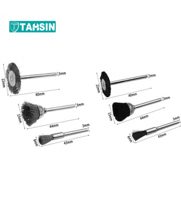 مجموعه 12 عددی سنگ انگشتی و فرچه فرز انگشتی